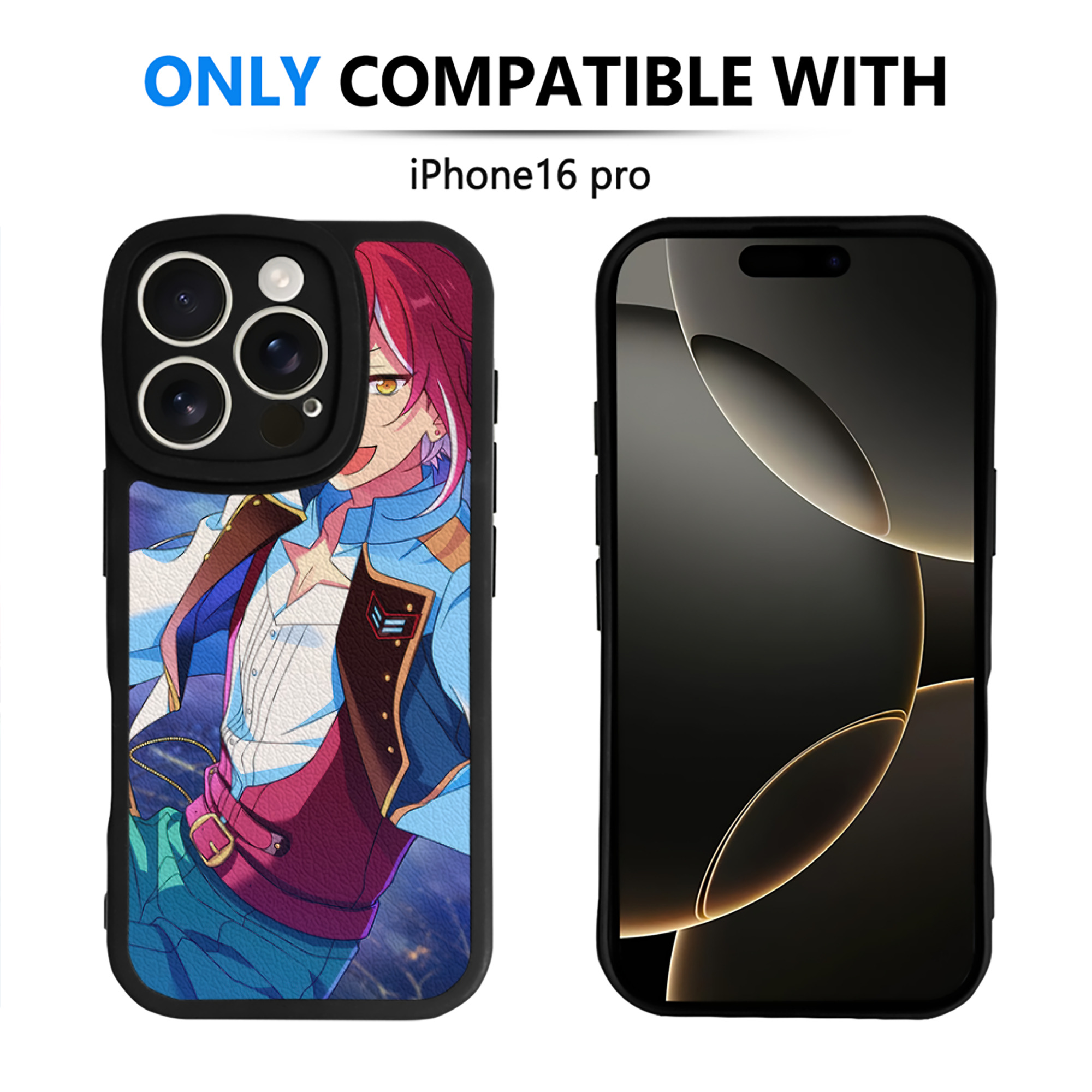 （画像用） あんさんぶるスターズ! Ensemble Stars 【iPhone 16シリーズ対応】シリコンスマホケース（レザー調） 材質：シリコン